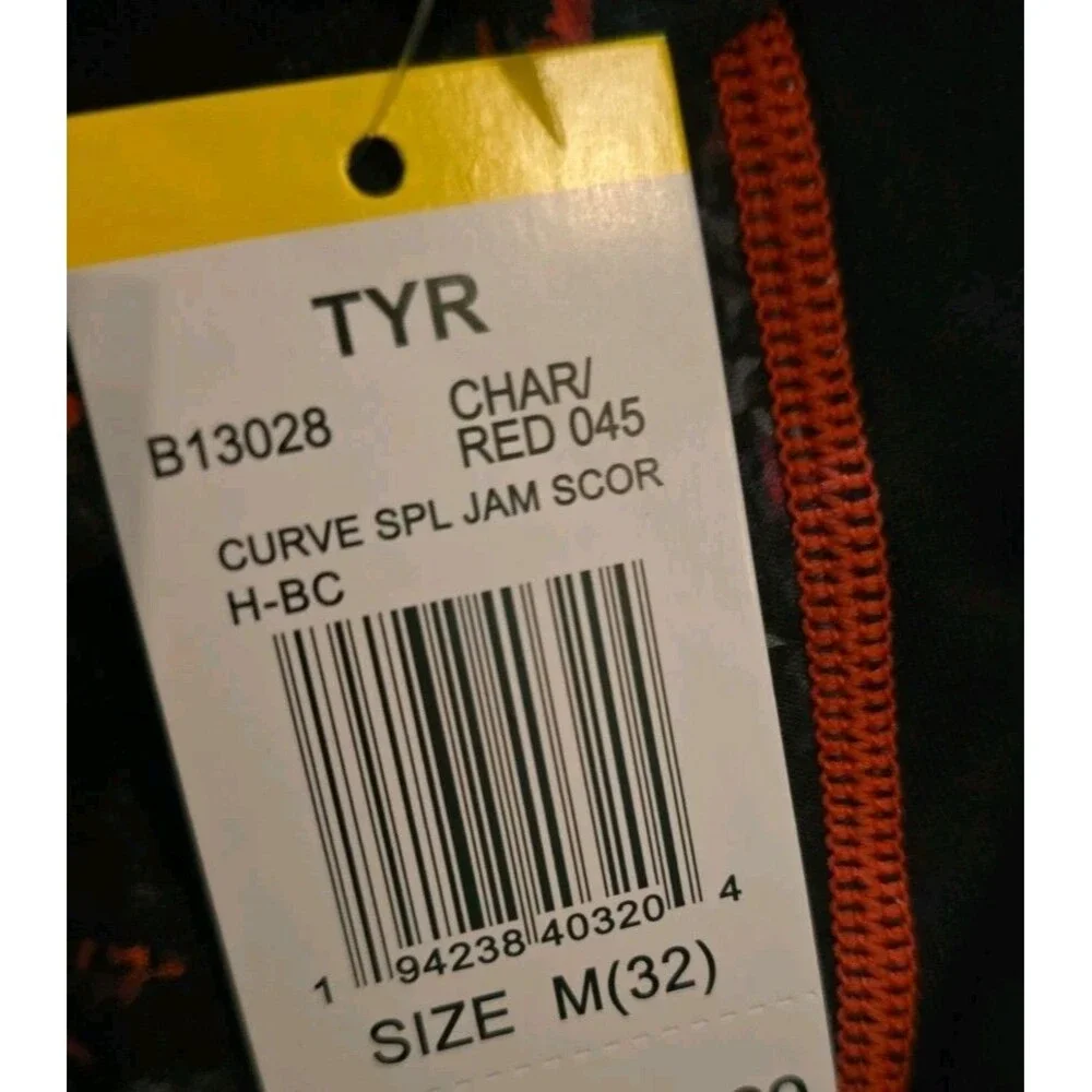 TYR Youth Boy's Durafast Elite Scoria Red/black Blade Jammer Sz 32 NEW
